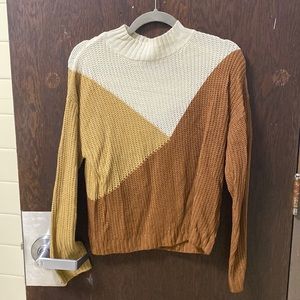Color block sweater